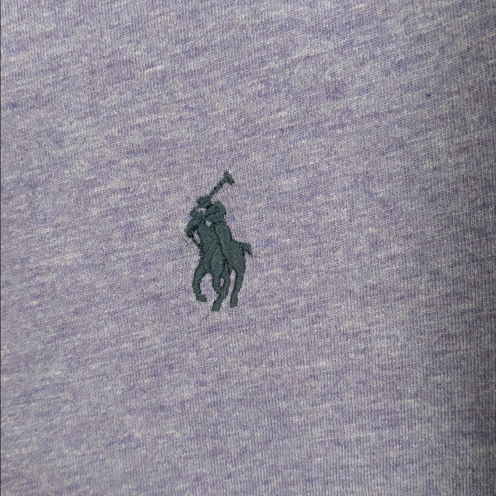 Polo Ralph Lauren Jersey Crewneck T-Shirt Mens Medium Purple Custom Slim Fit - Picture 2 of 7